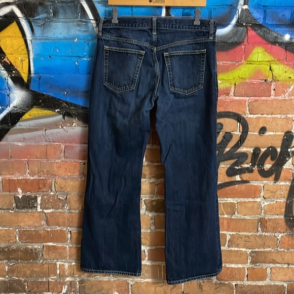 OLD NAVY-men’s dark wash cotton denim THE AUTHENTIC LOOSE fit straight leg jeans - Picture 6 of 10